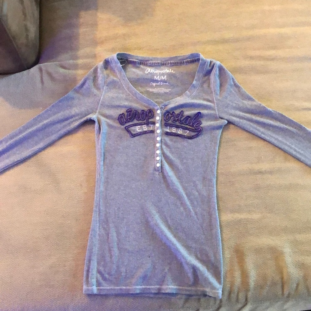Grey Aeropostale button up